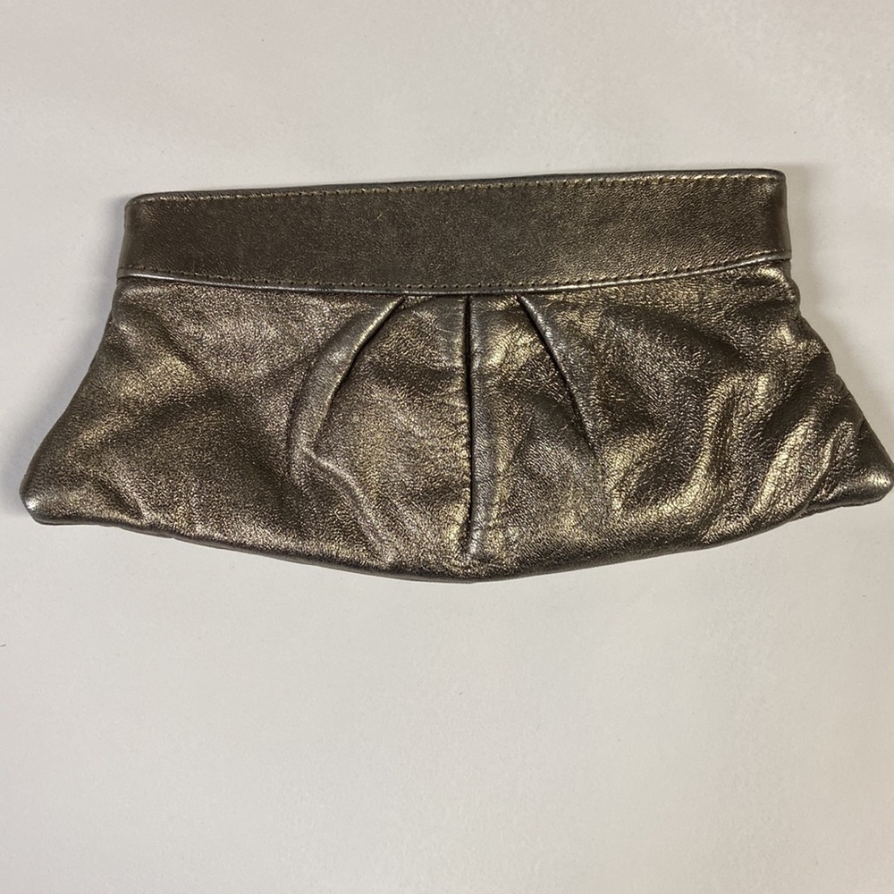 Lauren Merkin Gold Metallic Clutch